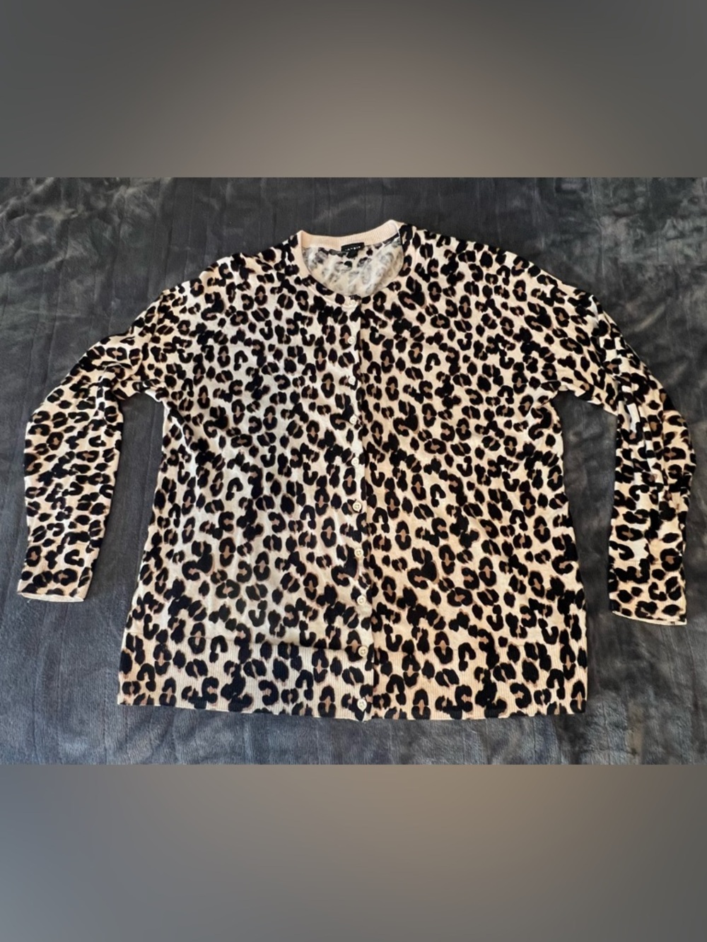 Torrid Leopard Print Button-Up Cardigan